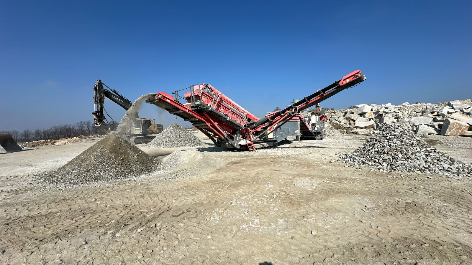 Granitkies Produktion