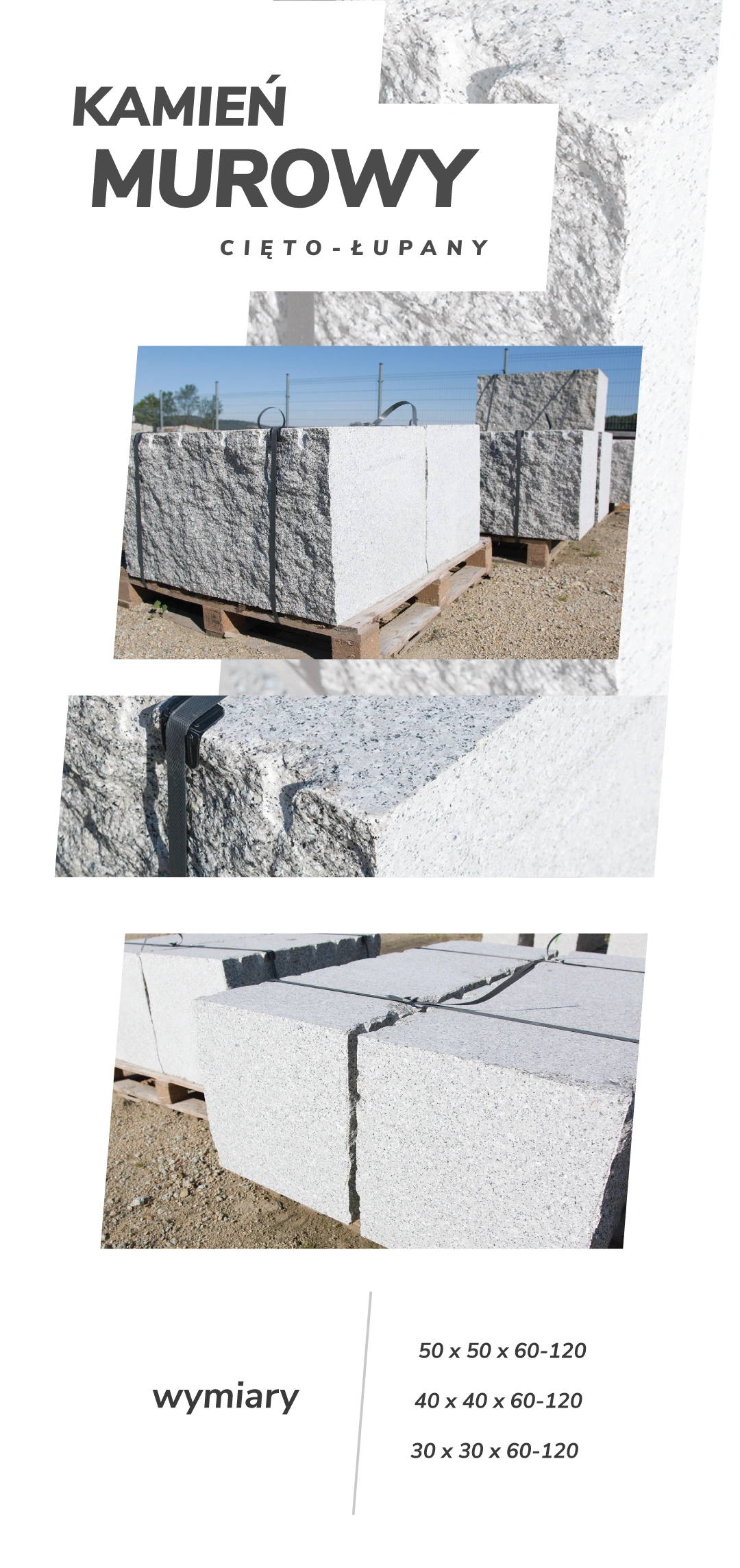 Mauersteine (Gesägt-Gespalten)